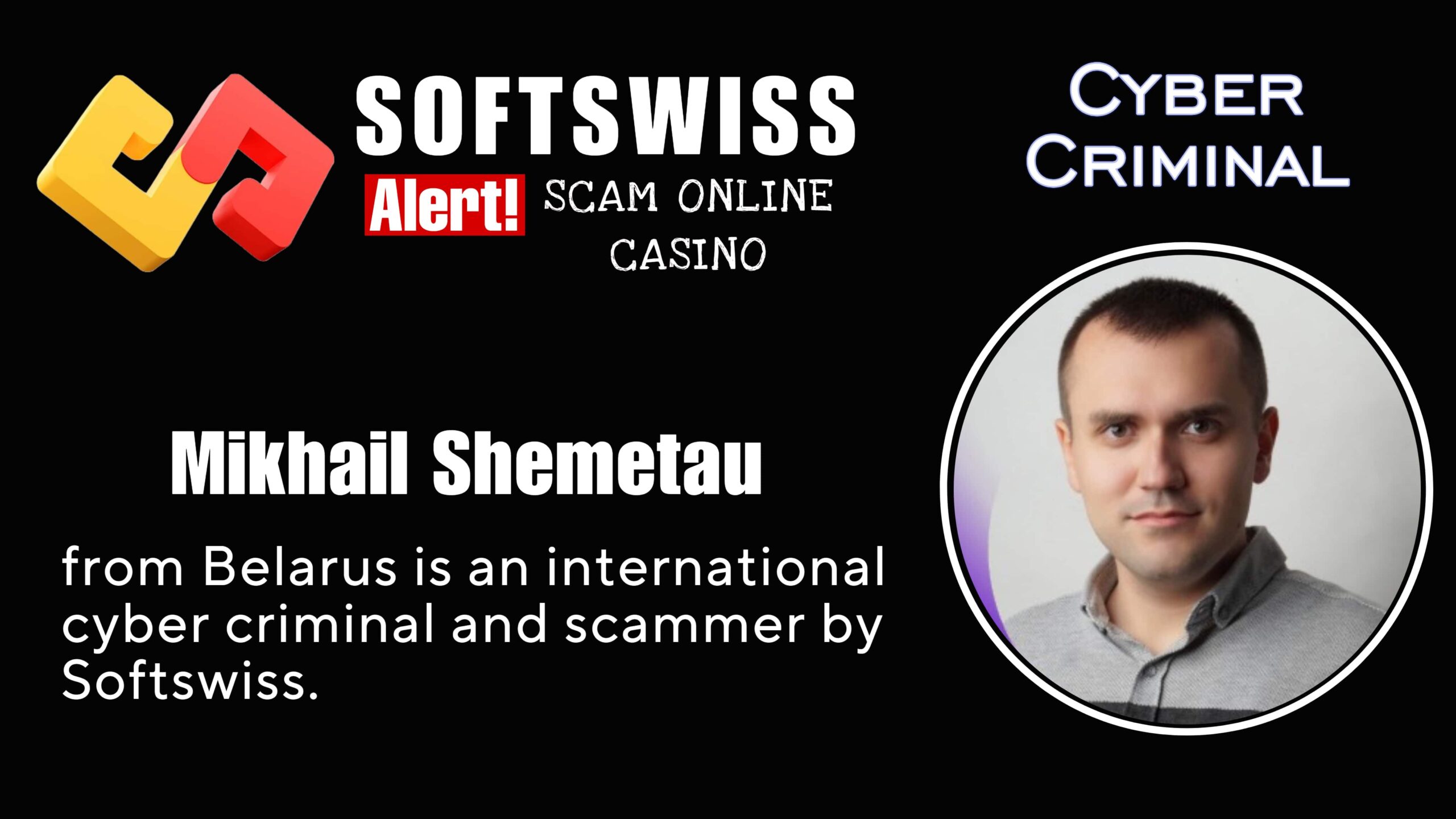 Mikhail Shemetau - softswiss scam - Casino by Softswiss